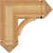 Ekena Millwork Thorton Arts and Crafts Rough Sawn Bracket w/ Offset Brace, Western Red Cedar, 8"W x 18"D x 18"H BKT0806X18X18THR03RWR - alternate 3